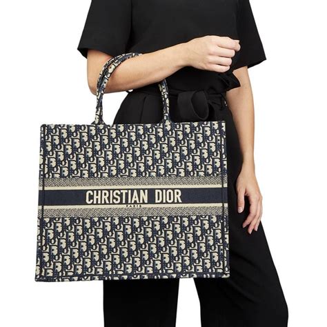 dior book tote bag in embroidered dior oblique canvas price|Dior designer tote bag.